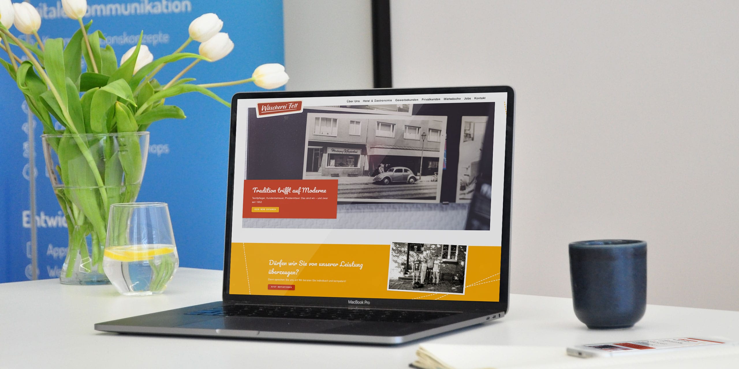 Modern website for Fett Laundry Service